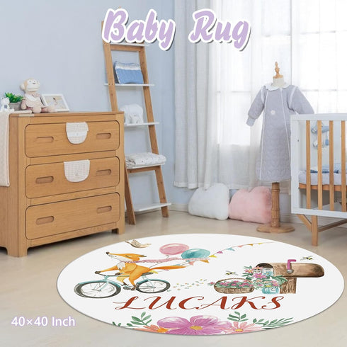 Set Sets, 3 Set Sets Custom Crib Bedding - Personalized Name Nursery Bedding PCS Fox Theme Baby Crib Bedding for Girls