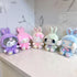Kawaii Cartoon Bunny Plush, Cross-Dressing Series Rabbit Stuffed Soft Doll Toys, Birthday Gifts for Girls Kids (Purple)