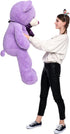 MaoGoLan 47 Inch Giant Purple Teddy Bear - Life Size Plush Toy for Valentines