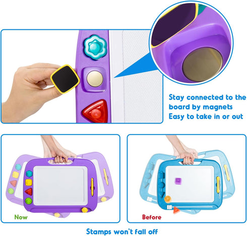 1 2 3 4 4 16 13 SGILE Toddler Toys for Kids, Large Magnetic Drawing Board for Birthday Gift, Toys for Year Old Girls
