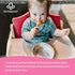 Abiie Octopod Bamboo Baby Bowl Set - Mess-Free High Chair Suction Bowl with Spoon for Toddlers, Blue