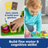 Learning Resources Stacking Shapes Garden, Fine Motor Skills, Stacking and Sorting Puzzle Board, Montessori Toddler