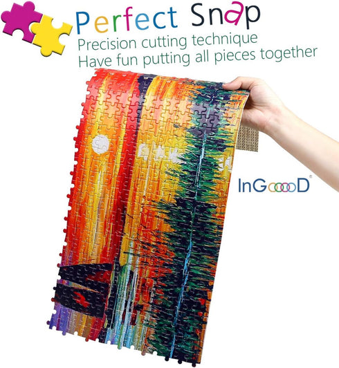 1000 Ingooood- Jigsaw Puzzles Pieces for Adult- Tranquil Series Entertainment Toys for Adult Special Graduation