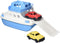 Green Toys Blue/White Ferry Boat, Kids Bath Toy Floating Vehicle, Pretend Play, Motor Skills, No BPA, Dishwasher Safe