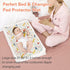 Baby Diaper Changing Pad, 21 5/8" x 31.5" Waterproof Liners 2Pack, Reusable Soft Portable Changing Mat (Dinosaur 2PCS)