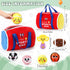 7 Playset, HyDren Pcs My First Sports Bag Plush Toys Bulit-in Bell Sports Balls and Trophy for Kids Throwing Toys Gift