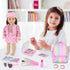 17 18 Inch Set Backpack 18" Ecore Fun Pcs American Doll Accessories Cosmetic with & Outfits | Pretend Play Makeup Kit