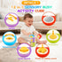 1 12-in-1 1-2, Montessori Activity Cube & Busy Board for Year Old - Travel Toys for Airplane & Car, Educational