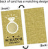 Gold Diamond Bridal Shower Scratch Off Game Cards (32 PCS), Gift Certificate Scratch Off Cards for Wedding Activities