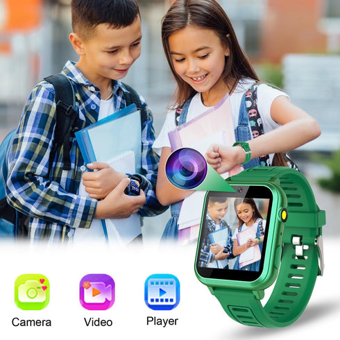 Kids Smart Watch Game for Boys with 24 Puzzle Games, Camera, Video Player, Pedometer, Alarm Clock, HD Toys