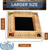 WE Games Classic Shut The Box Board Game - 4 Player Wooden Dice Game, Natural Wood, 14 in., 10 Numbers