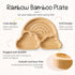 Set Set Bamboo Suction Plate for Baby Kid Toddler Plate Spoon Fork with Removable Silicone Suction All-Natural Baby