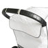 Masirs Universal Baby Stroller Rain Cover, Quilted White Mesh Material for Ventilation and Night Visibility
