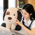 11.8 Inch Fuzzy Large Puppy Stuffed Animal, Adventure Puppy Pillow Toy, Brave Boy's and Girl's Room Decor