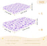miaozhen 1 Pack 52x28 Cotton Crib Sheets for Baby Boys Girls Soft Comfy Ghothic Pebbles Sequin Pastel Purple Toddler
