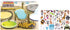 Giggles & Pebbles Educational Magic Sticker Pad Book for Kids, Reusable Non-Adhesive Stickers with Farm, Zoo, Ocean