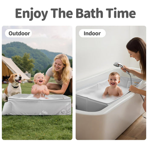 Bella's Friends Life 6M-3Y Baby Bathtub for Toddler, Baby Shower Gifts & Registry Search for Boys Girls, Collapsible