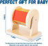 6-12 Adena Montessori Spinning Drum Baby Toys,Montessori Toys for Babies Months Toddlers,Wooden Spinning Rainbow