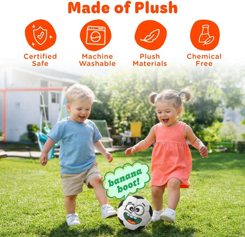 Move2Play, 6, 12, 18+ 1, 2, 3+ Hilariously Interactive Toy with Music & Sound Effects for Boy & Girl | Ball for Toddler