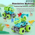 KESIYI 3 4 5 2 Pack 6 3-4-5-7, 3-5 Dinosaur Monster Truck Toys for Year Old Boys, with Mini Dinosaur Figures, Monster