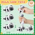 12 Meooeck Pcs Cow Stress Relief Toy Stress Ball for Adults Mini Animal Stuffy Fidget Toys Black and White Cute Cow