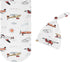 Set Set Sweet Jojo Designs Vintage Airplane Boy Baby Cocoon Swaddle and Beanie Newborn Jersey Infant Wearable Blanket