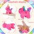 24 Pcs Mini Plush Unicorn Stuffed Animals, Unicorn Party Favors, DIY Plush Keychain for Birthday Wedding Gift
