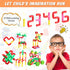 Libima 300 6 Set Pcs Tubular Pipes Building Blocks for Kids Over Years Old Stem Building Toy Colorful Tube Pipe Toy