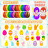 UUSYCUN 30PCS Prefilled Easter Eggs with Mochi Squishy Toys, Easter Squishies Stuffed Plastic Eggs for Easter Basket