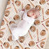 KuphiL10C Girls-16x32 Watercolor Baseball Gloved Pattern Baby Changing Pad Cover, Unisex Sport Theme Nursery Diaper