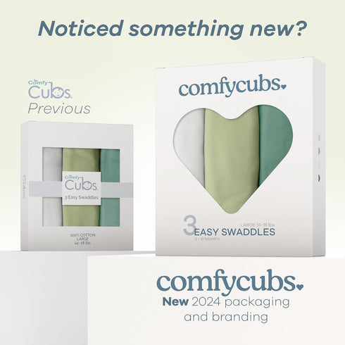 Cozy Set Cubs Baby Swaddle with Washcloths