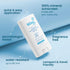 50, Bliss Baby Mineral Face Sunscreen Stick, SPF Natural Zinc Oxide, Unscented, Hypoallergenic & Dermat Tested