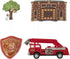 Fire Truck and Station DecoSet Cake Decoration
