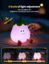 3 Dimmable Eggplant Night Light, Touch Bedside Lamp, Level Squishy Lamp for Bedroom & Room Decor