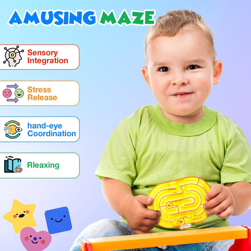 Sensory Fidget Toys for Children with Autism: Calming Gel-Filled Maze for Classroom and Home - Special Needs Sensory