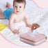 Diaper Clutch Bag with 2 Pieces Wipes Dispensers, Small Diaper Bag with Multiple Pockets for Baby Necessities, Pink