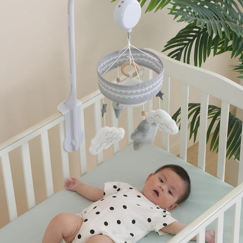 35 Lovvie & Joy Baby Crib Mobile,Mobile for Crib with Lullabies and Stuffed Hanging Toys for Newborns Boys