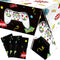 Tatuo 3 PCS Video Game Table Cover - Game Theme Plastic Table Cloth for Boys Girls Kids, 54 x 108 Inch (Cool Black)