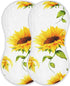 Muslin Baby Burp Cloths Set of 2, Soft Absorbent Big Sunflower Muslin Washcloths, Bibs for Newborns