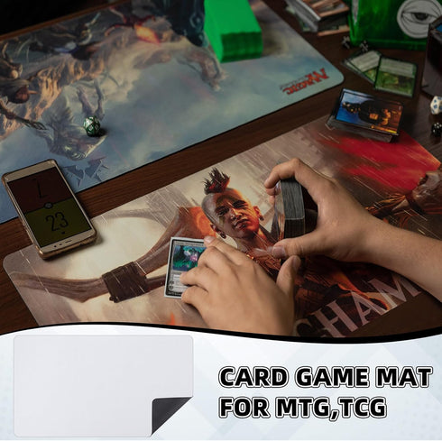 4 Pcs Card Game Mats - 14 x 24 Inch Playmat Sublimation Blanks for Board Games