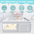 50 50 27 inches Fshibila Baby Playpen with Mat, Baby Playard for Toddlers, Sturdy Safety Play Yard with Soft Breathable