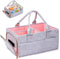 Felt Baby Diaper Organizer, Nursery Storage Bin Car Organizer for Diapers and