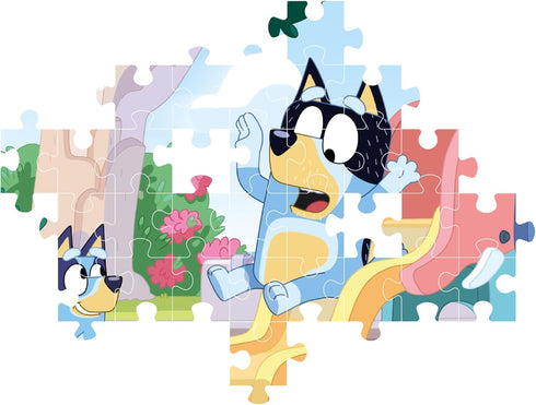 Clementoni 27171 Bluey Supercolor Jigsaw Puzzle, 104 Pieces for Kids Age 6, Made in Italy, Multi-Coloured
