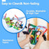 beiens Baby Books for 0-6 Months, 2PCS Sensory Cloth Crinkle Soft Books, Tummy Time Toys for Infants