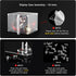 Storage(6x6x10 inch, 15x15x25 cm) KOLIPI Acrylic Display Case for Collectibles Assemble Clear Acrylic Display Box
