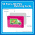 100 3-8 gisgfim PCS Memory Matching Game Trucks Concentration Memory Card Games for Kids Preschool Educational Ages A