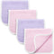 Synrroe Burp Cloths Large, Muslin Burp Cloths for Baby Girls, Pack of