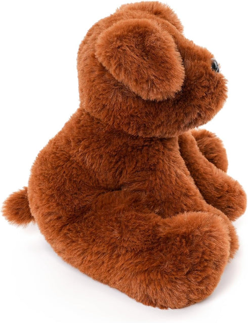 Chocolate Labs Stuffed Animals, 7.9 inches, Brown Chocolate Plush Puppies for Kids Birthday Gifts