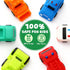 JoiTale 6 Pack 1 2 3 Baby Bath Toys, Light Up Cars Bath Toys, No Hole No Mould Bathtub Toy for Year Olds, Flashing LED