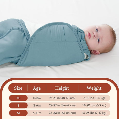 1.0 0-6 TOG Preemie Swaddle Sleep Sack, Adjustable Wearable Blanket for Infants Newborns Months